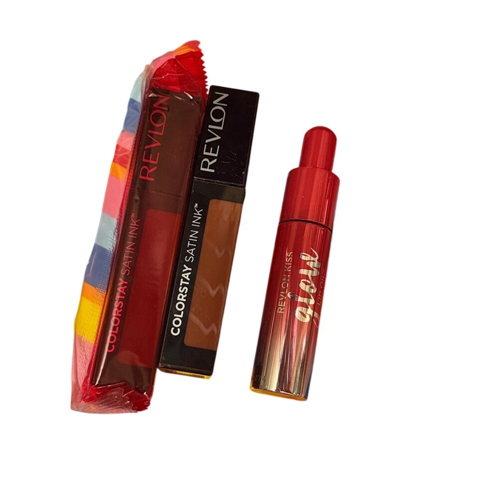 Revlon‎ Lip Palette and Liquid Lipsticks and Lip Oil Bundle NEW